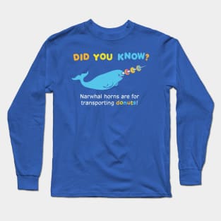 Narwhal Facts Long Sleeve T-Shirt